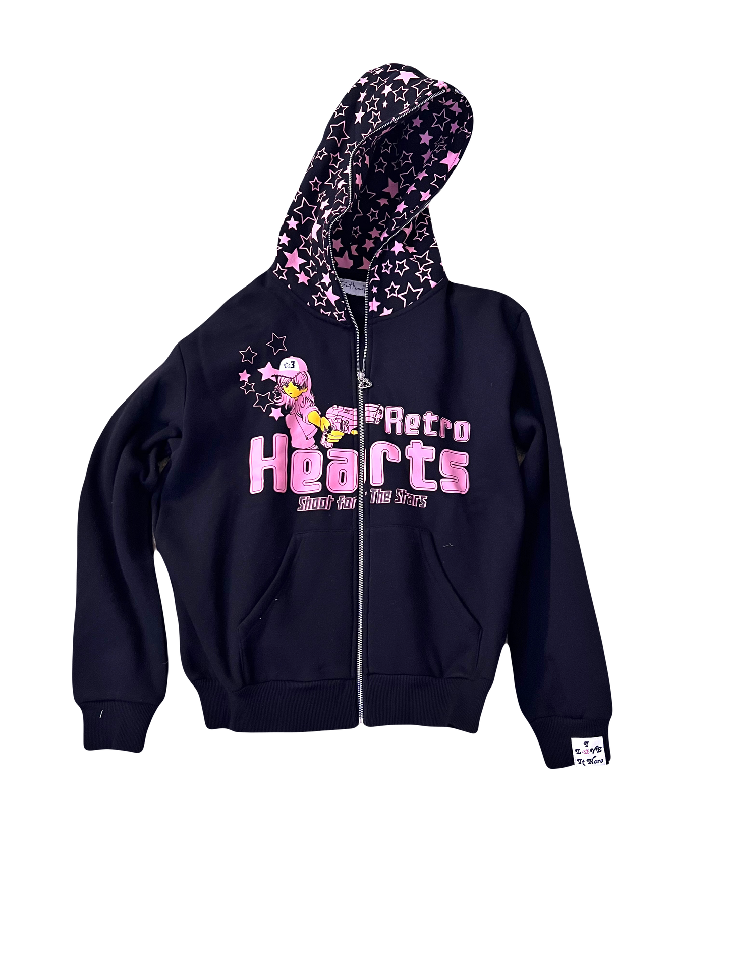 Shoot For Stars (Black/Pink)