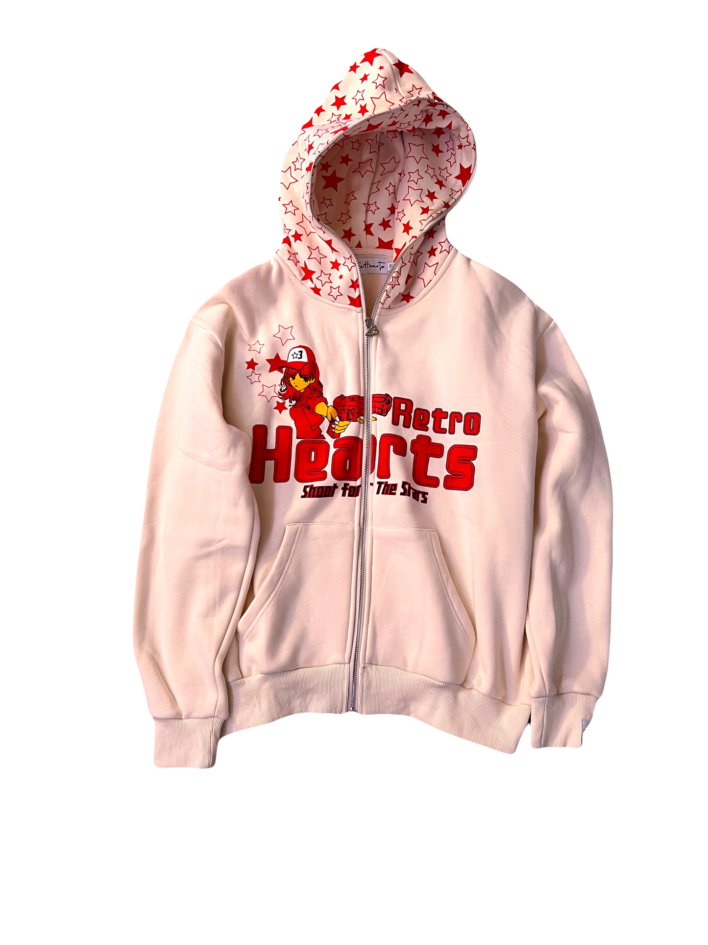 Shoot For Stars (Cream/Red)