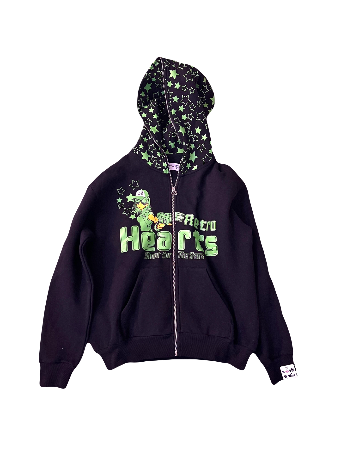 Shoot For Stars (Black/Green)