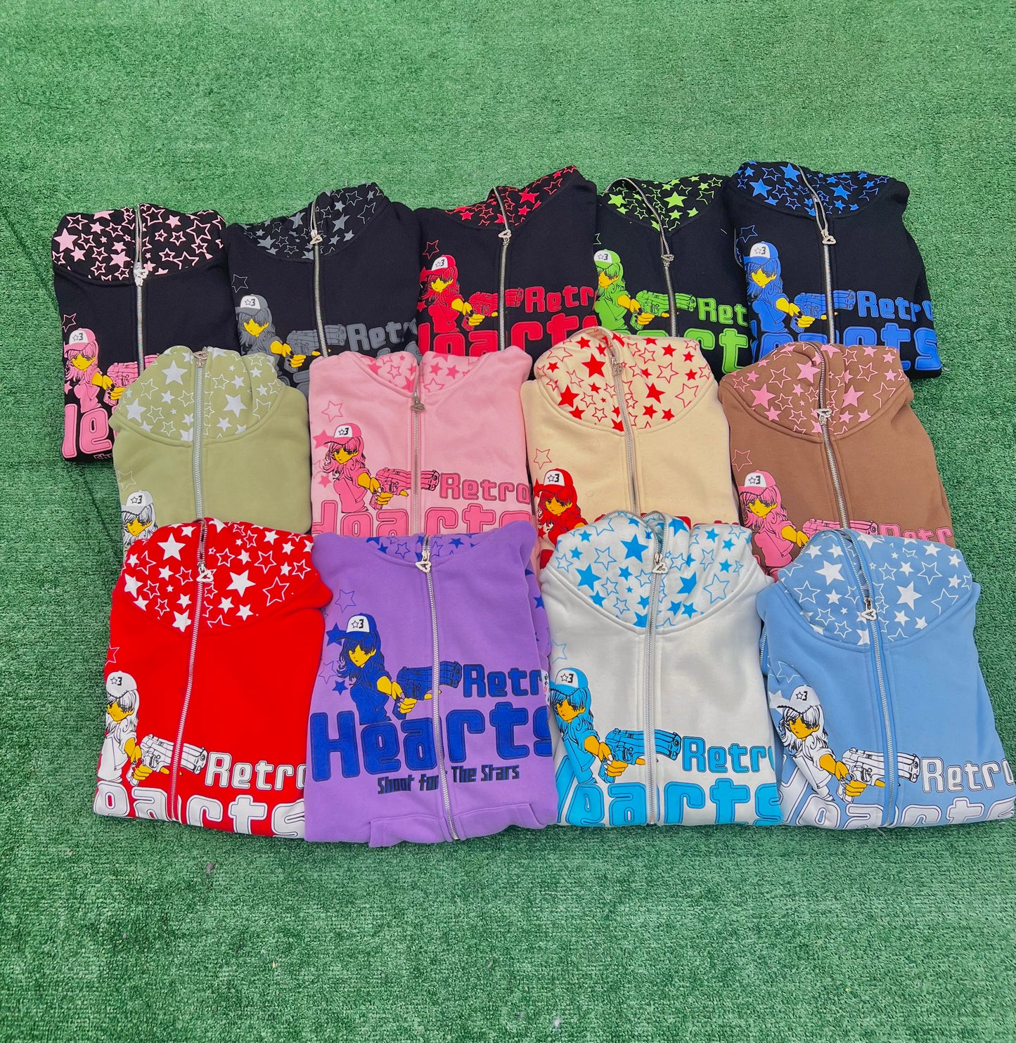 Shoot For Stars (Black/Pink)