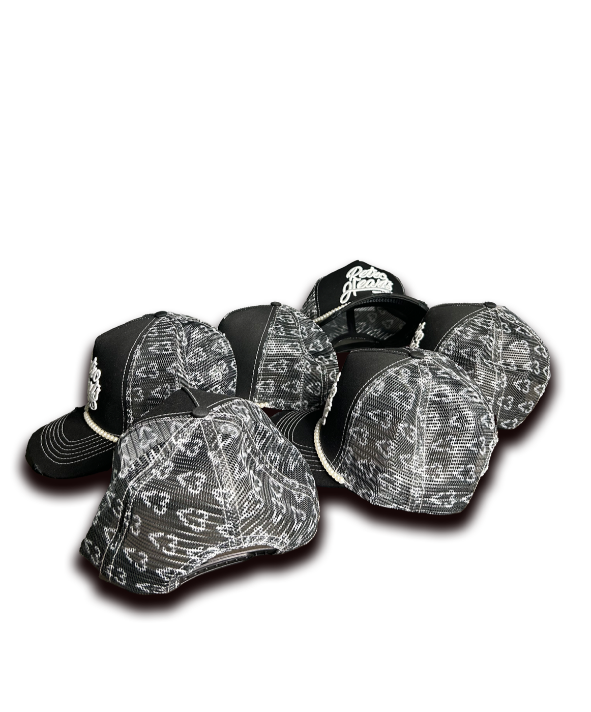 Retro Hearts Pearl Trucker