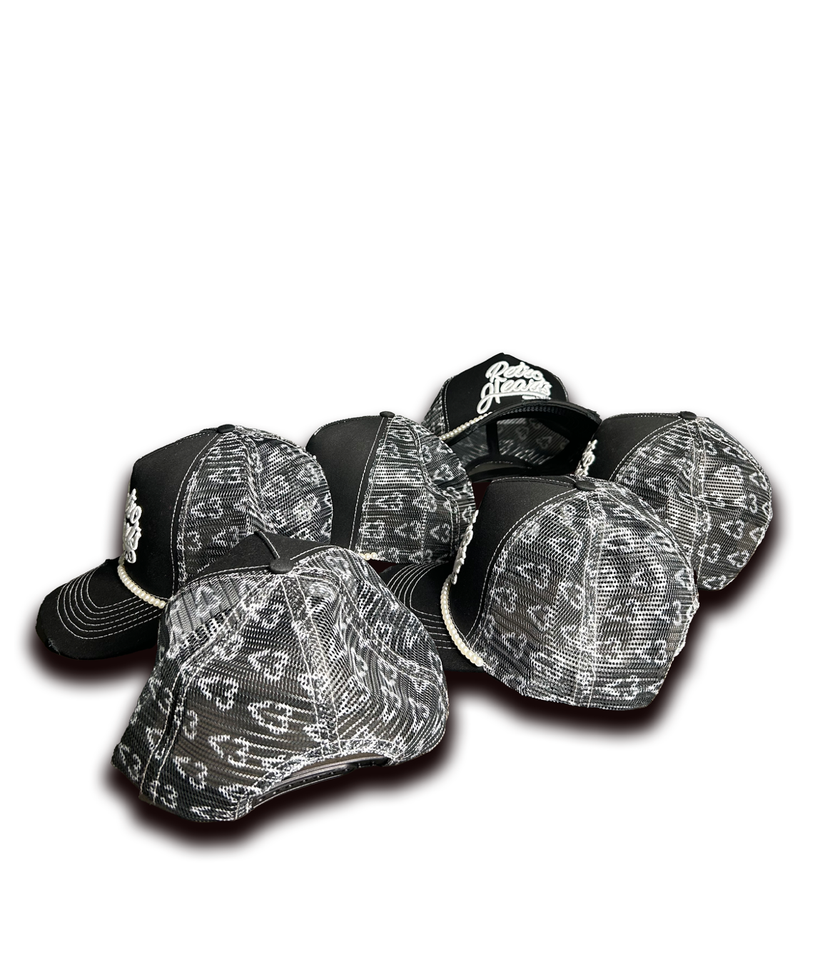 Retro Hearts Pearl Trucker